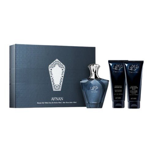 Afnan turathi blue shower gel 100ml / perfume edp 100ml / after shave balm 100ml image 0