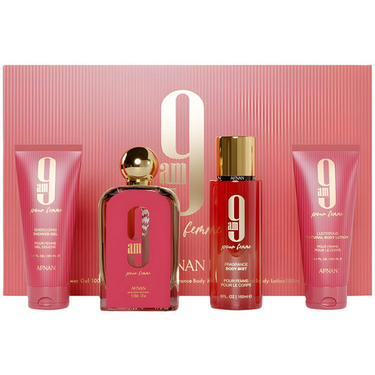 Afnan 9 am  Pink Femme Gift set image 0